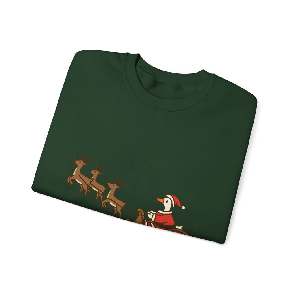 Christmas Santa Goose Sweatshirt Unisex