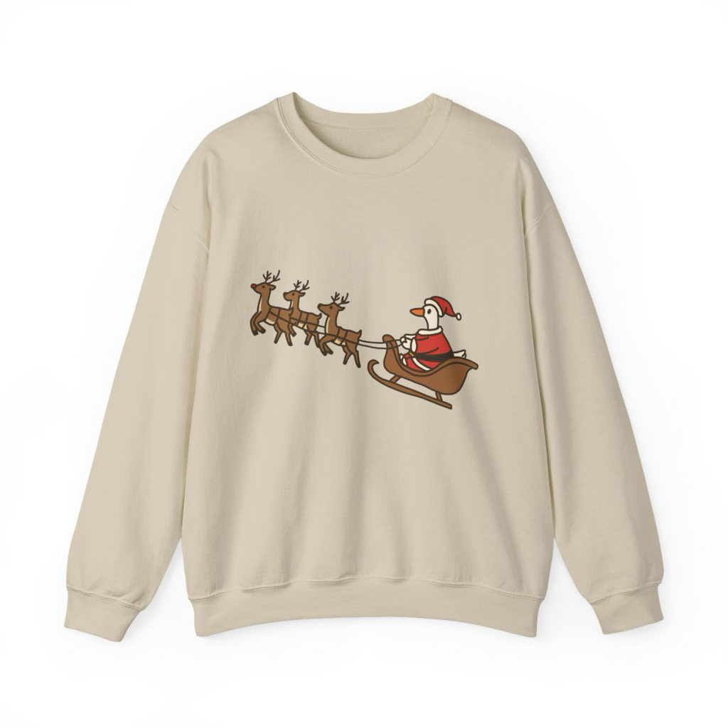 Christmas Santa Goose Sweatshirt Unisex