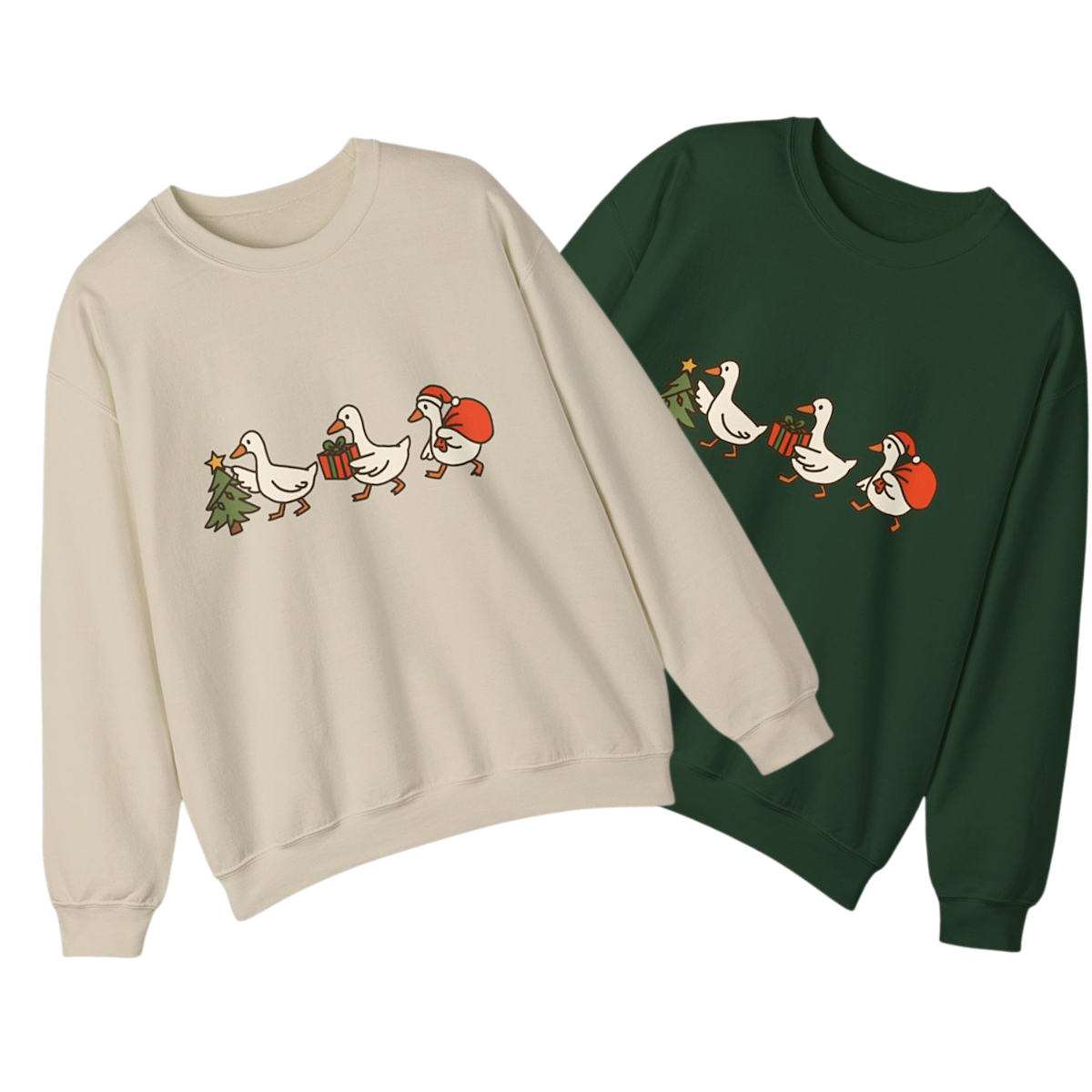 Christmas Goose Christmas Sweatshirt Unisex