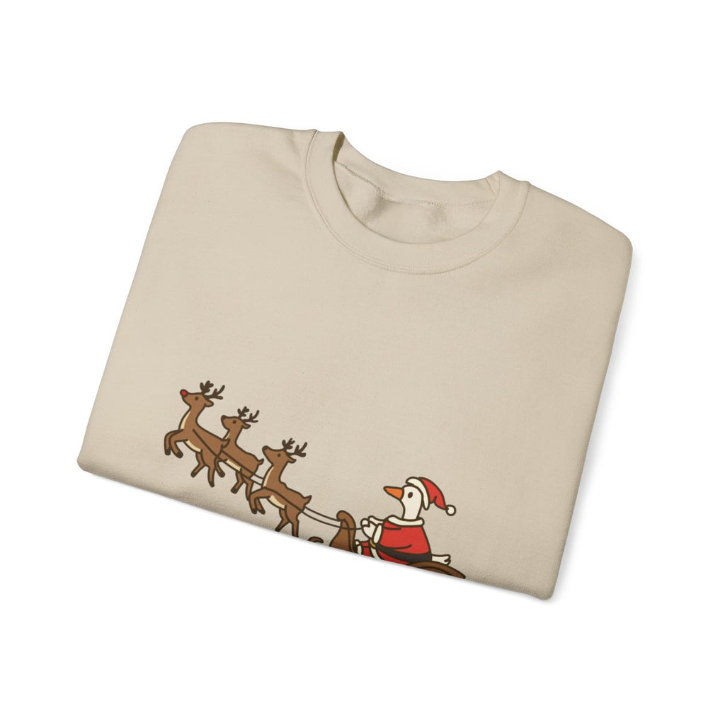 Christmas Santa Goose Sweatshirt Unisex