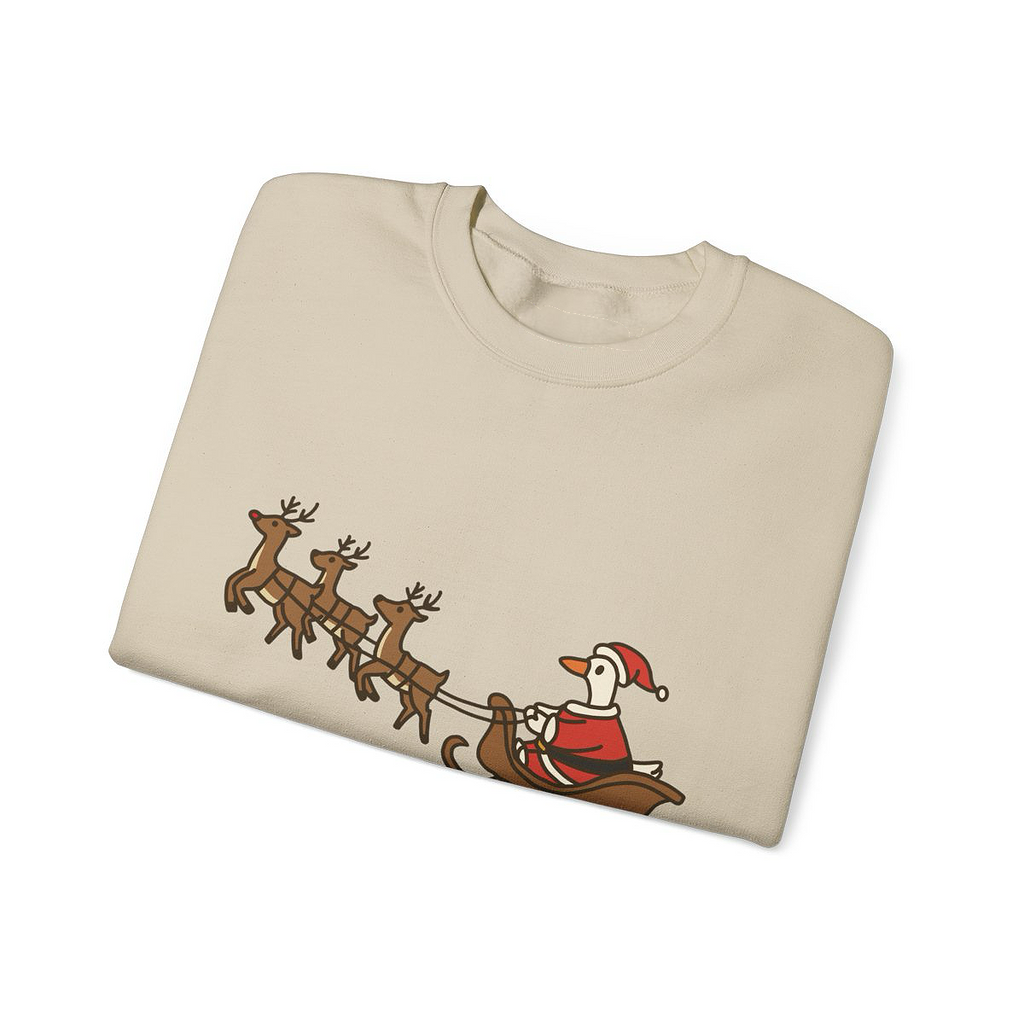 Christmas Santa Goose Sweatshirt Unisex